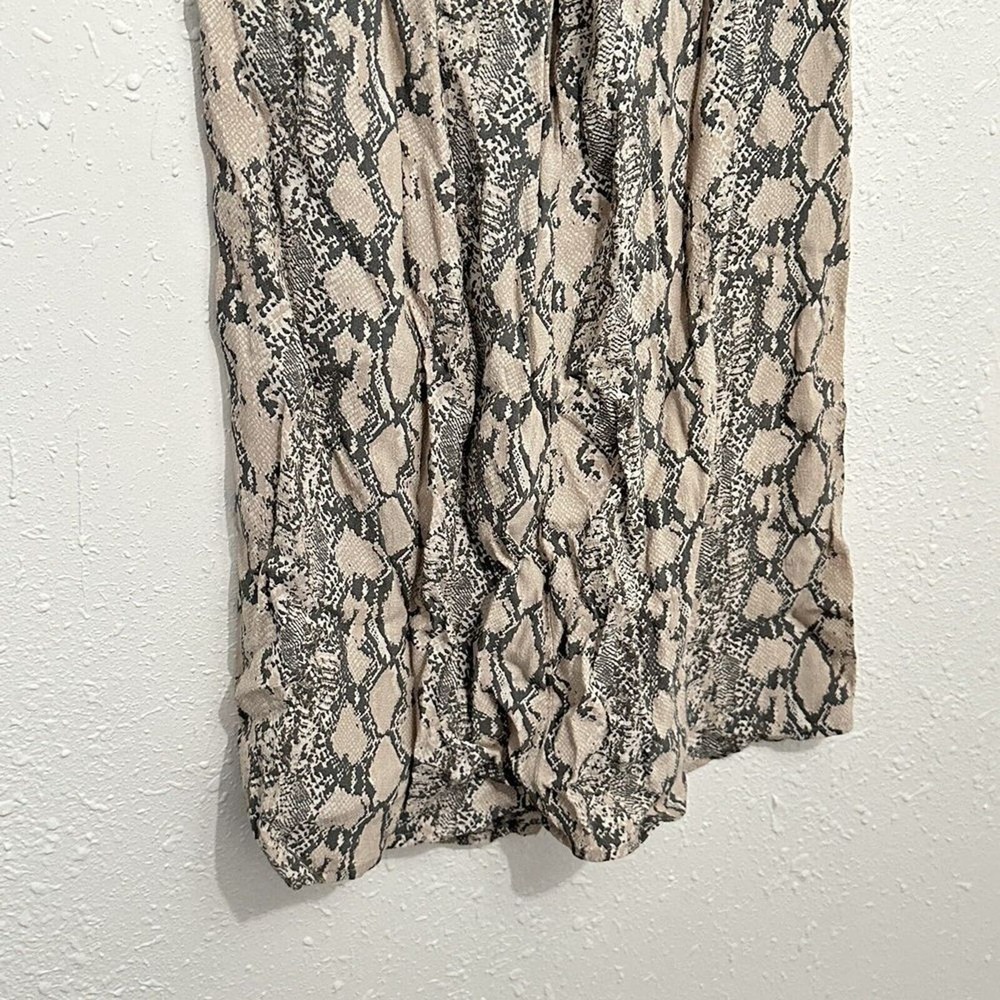 American Eagle Outfitters Womens XS Beige Neutral Snake Print Midi Skirt Casual - Picture 4 of 12